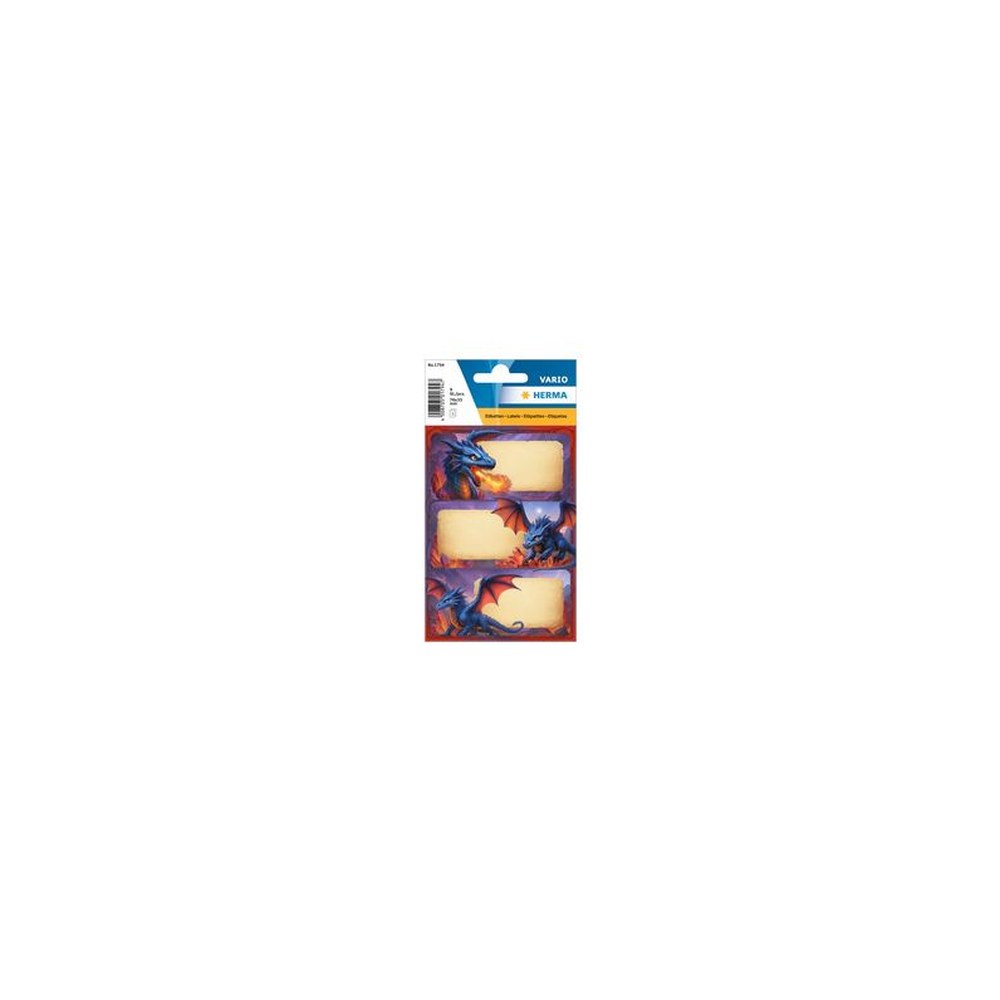 HERMA Étiquettes pour livres VARIO "Dragons", 76 x 35 mm