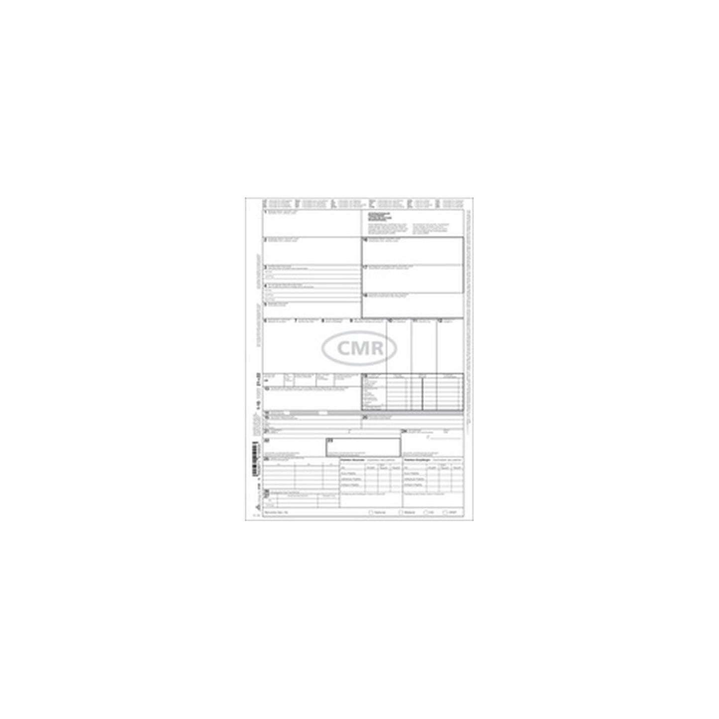 RNK Verlag Formulaire "Lettre de voiture International" CMR