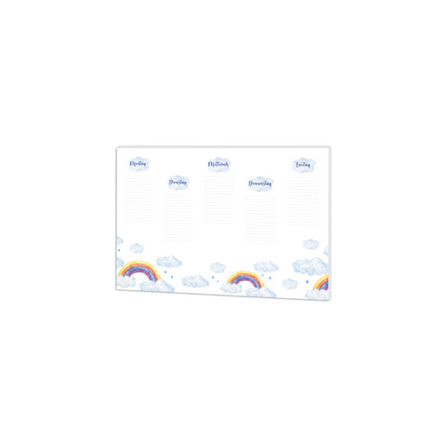 RNK Verlag Papier-Schreibunterlage "Rainbow", blanko