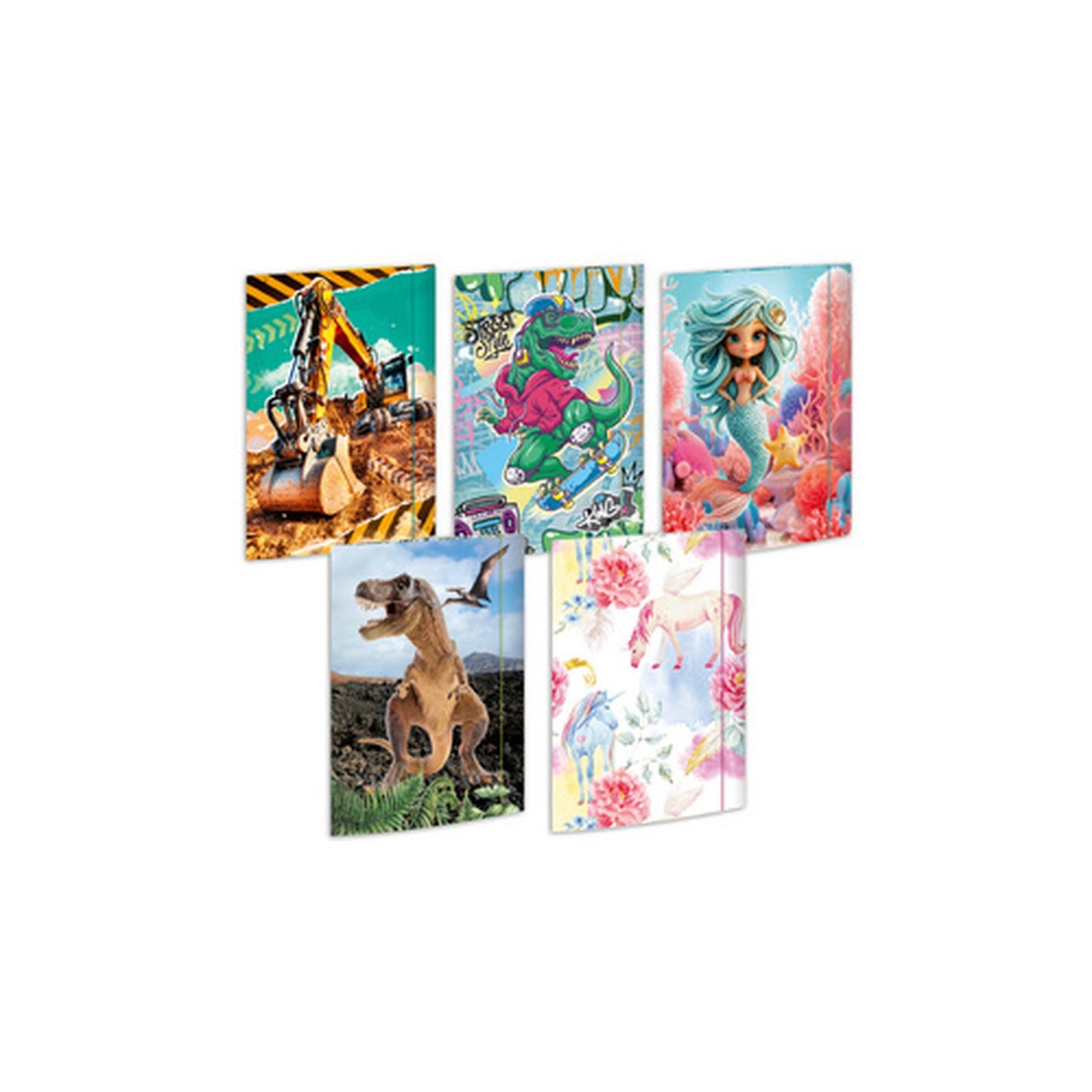 RNK Verlag Carton à dessin "Tendance", A3 - assortiment