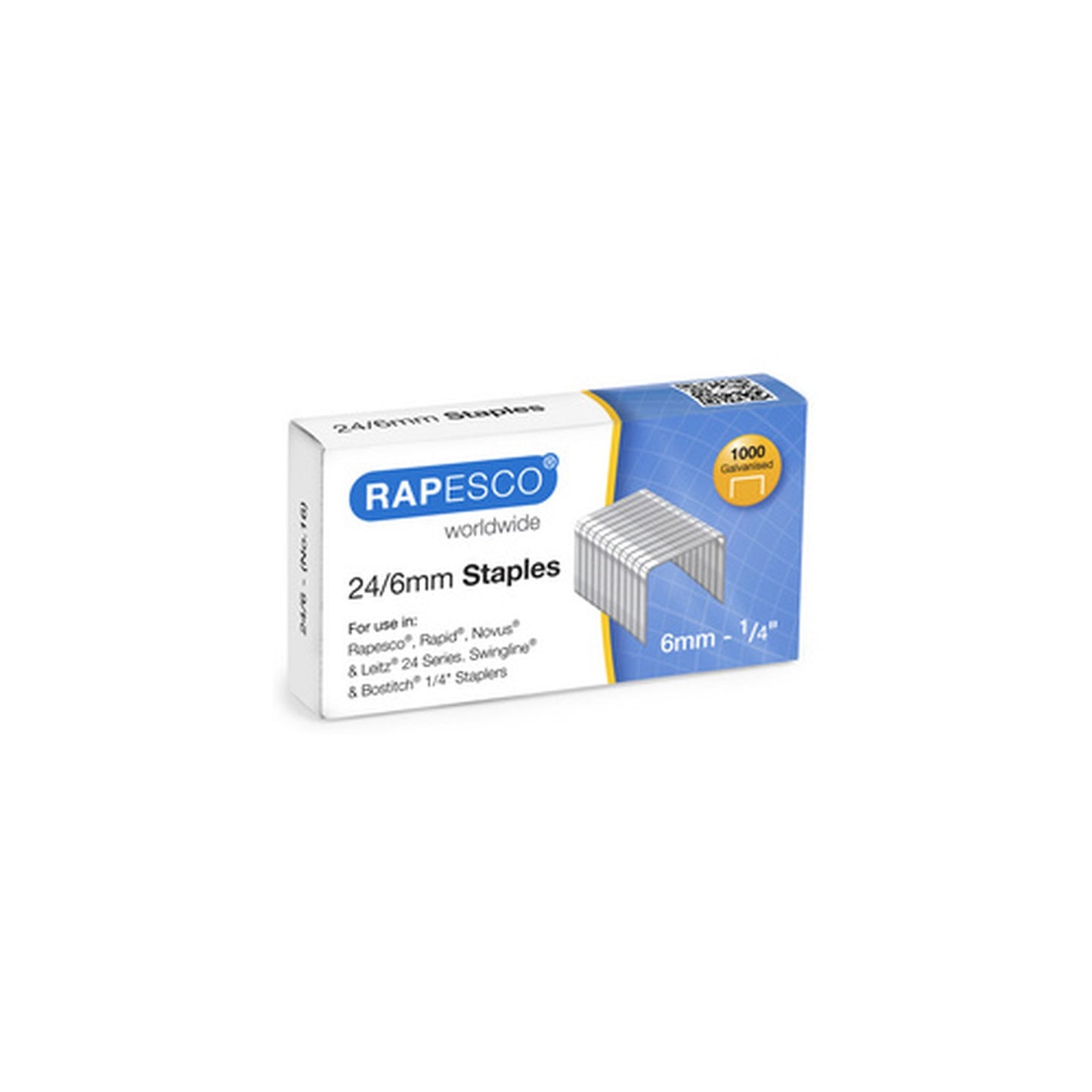 RAPESCO Agrafes 26/6, galvanisées, 5.000 pièces