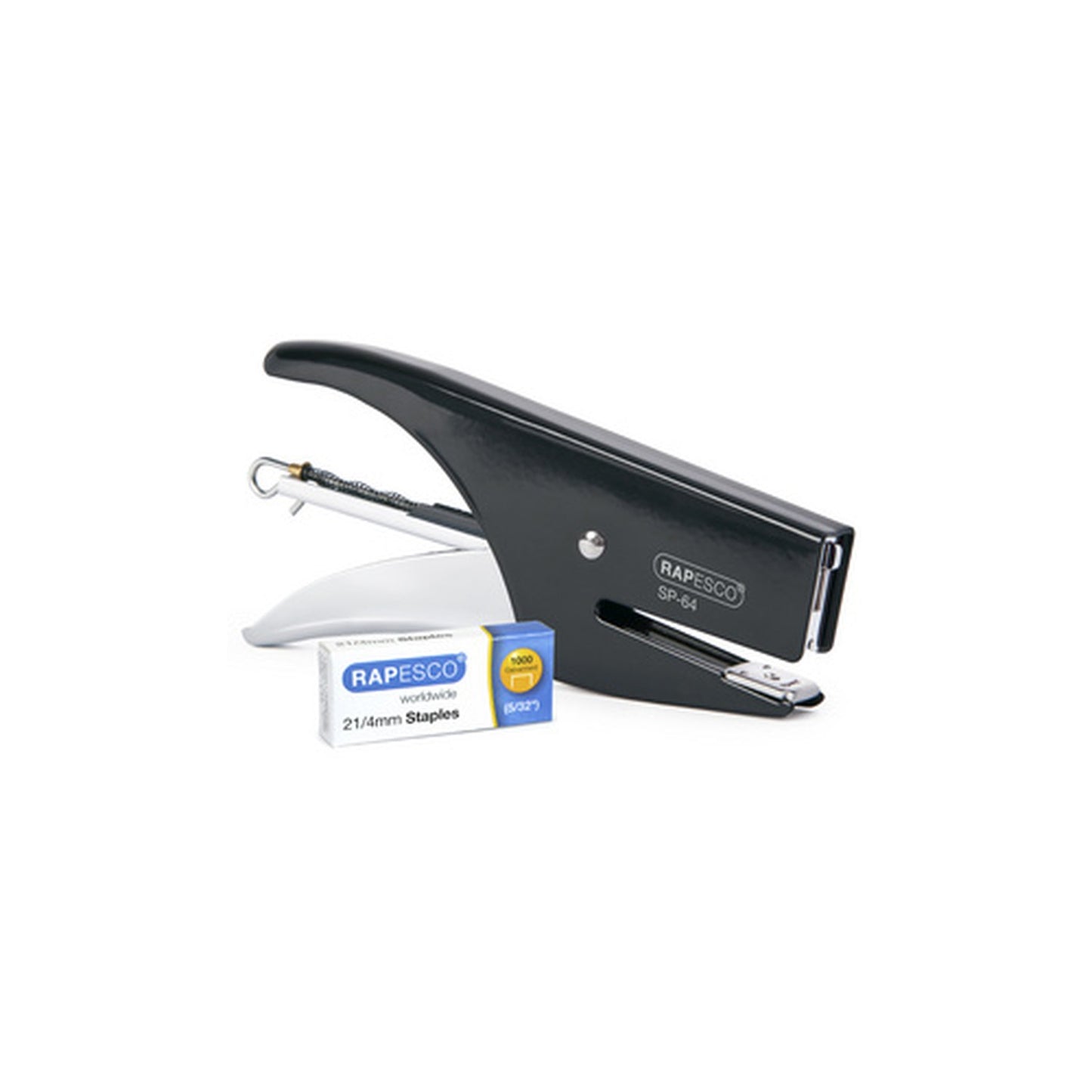 RAPESCO Pince agrafeuse SP-64 (6/4 & 21/4 mm) chrome/noir