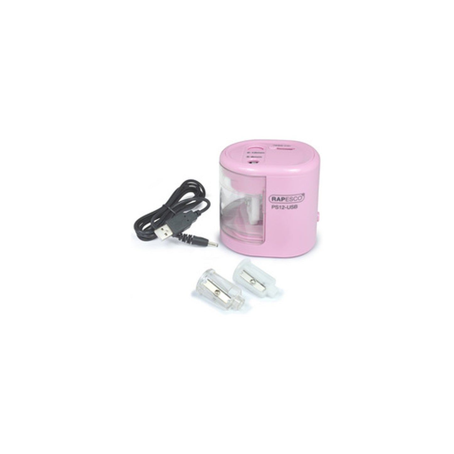 RAPESCO Taille-crayon électrique double PS-12-USB, rose