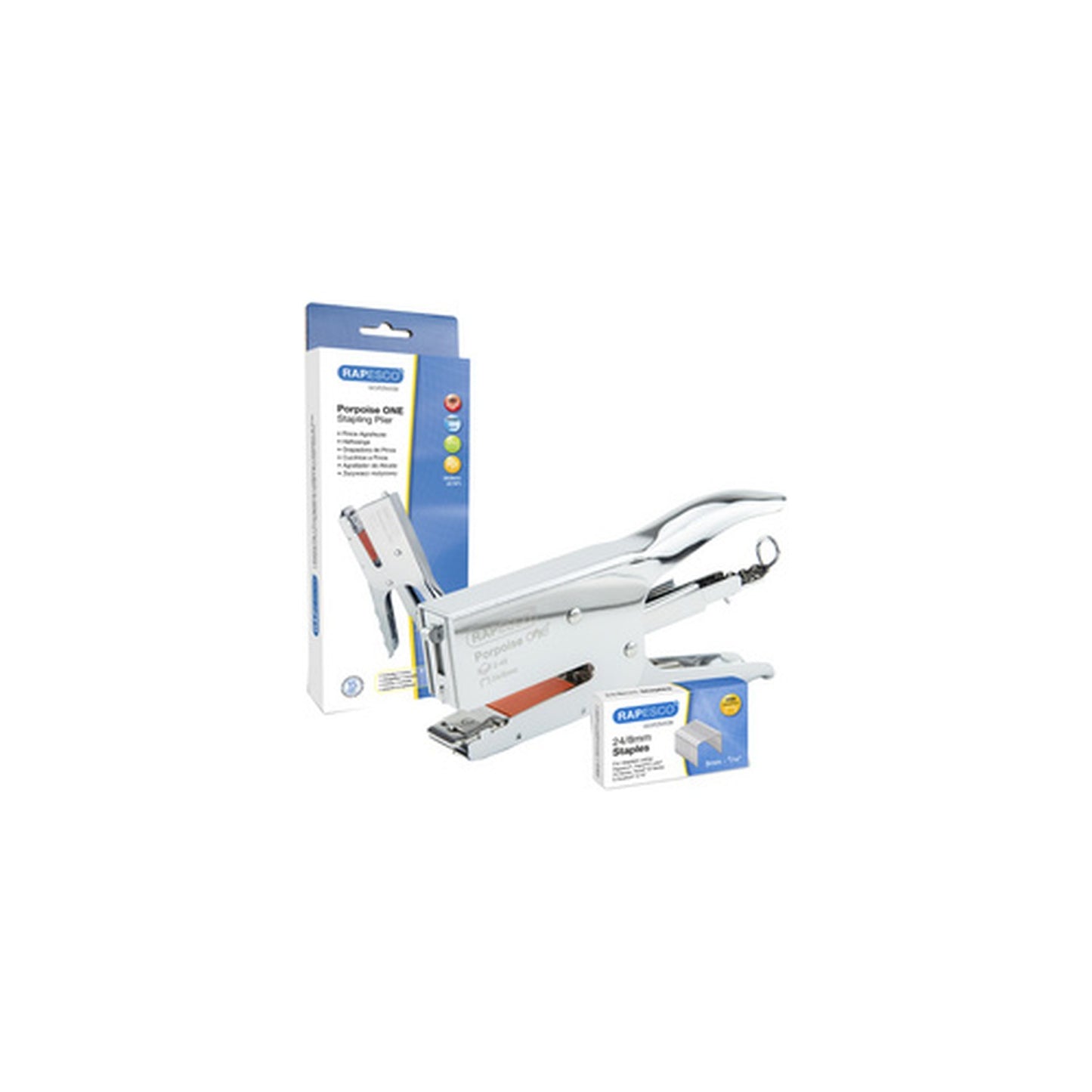 RAPESCO Agrafeuse pince Porpoise ONE, chromée
