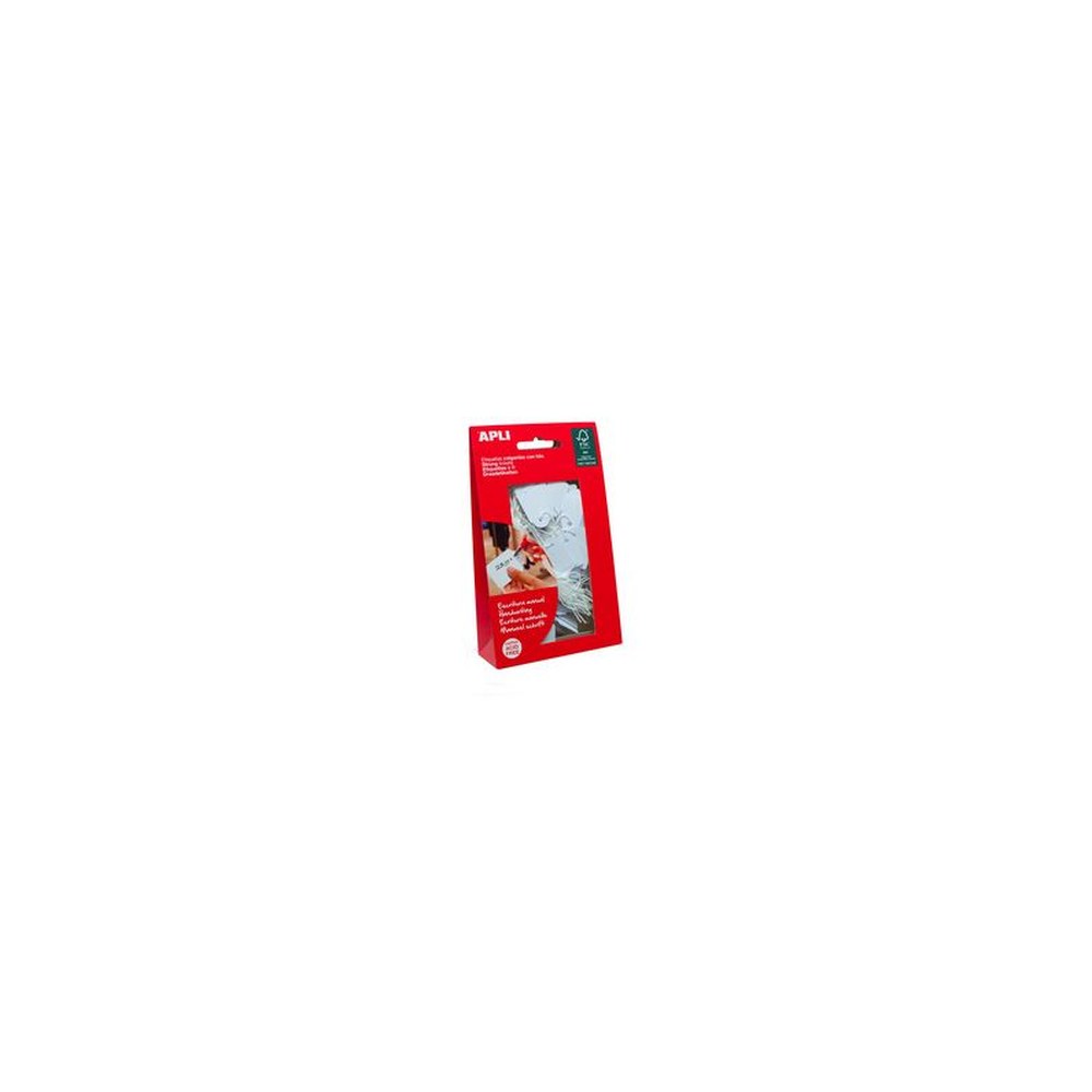 APLI Etiquette à suspendre, dimensions: 36 x 53 mm, blanc
