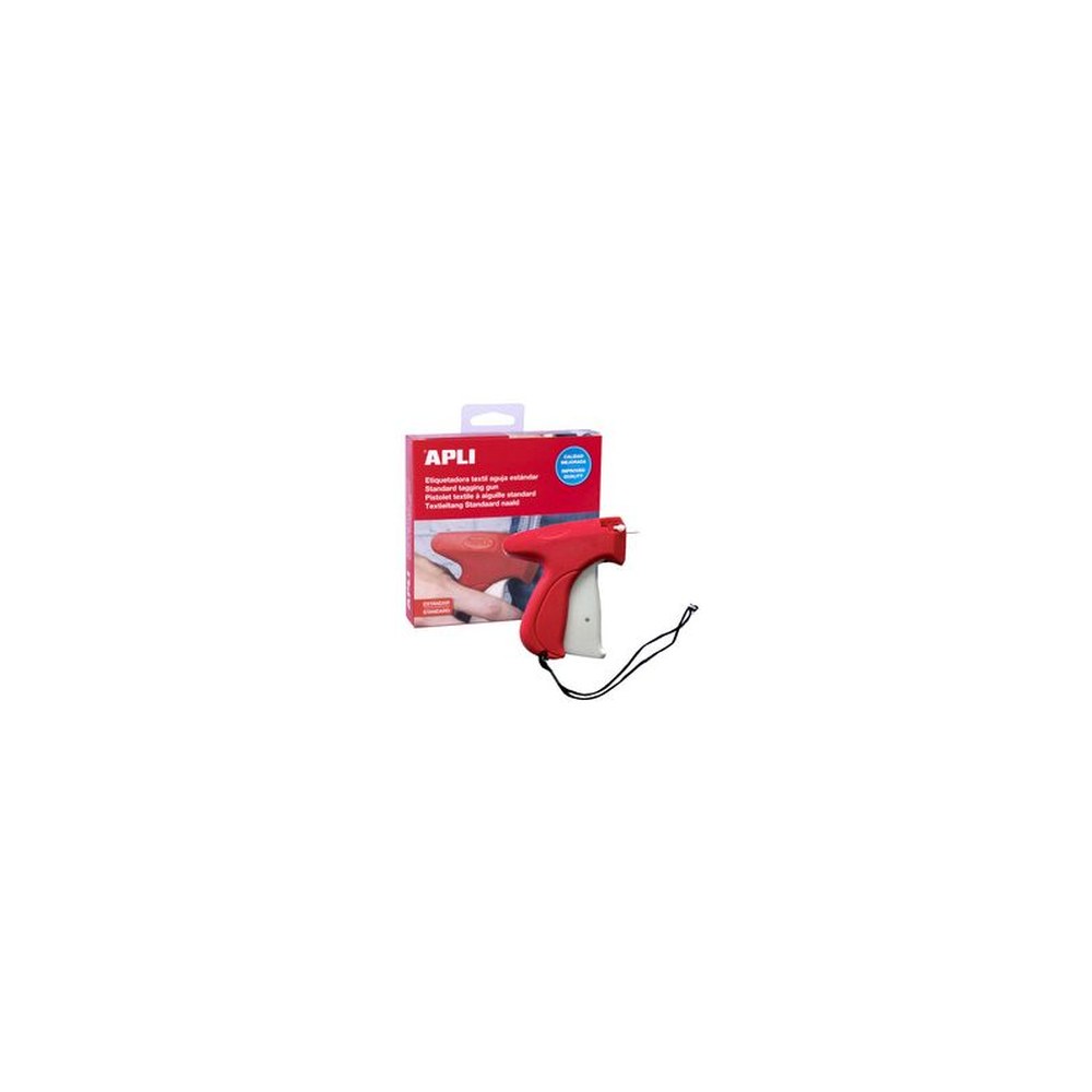 APLI Pistolet textile à aiguille standard, rouge/blanc
