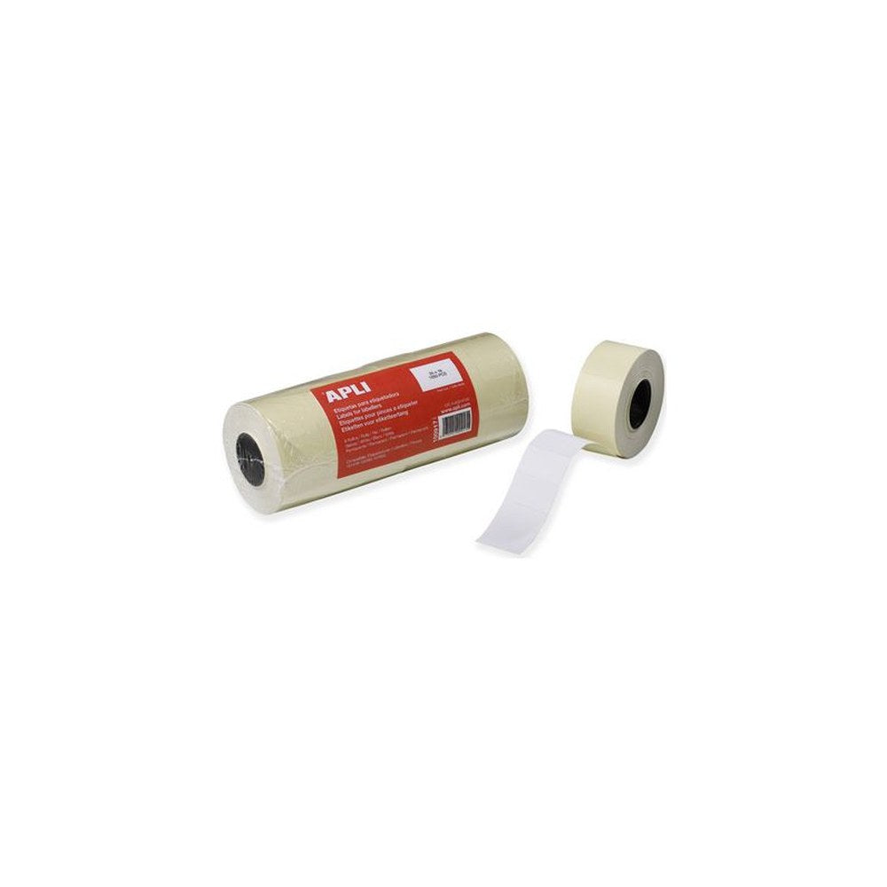APLI Etiquette pour pince à étiqueter, 26 x 16 mm, permanent
