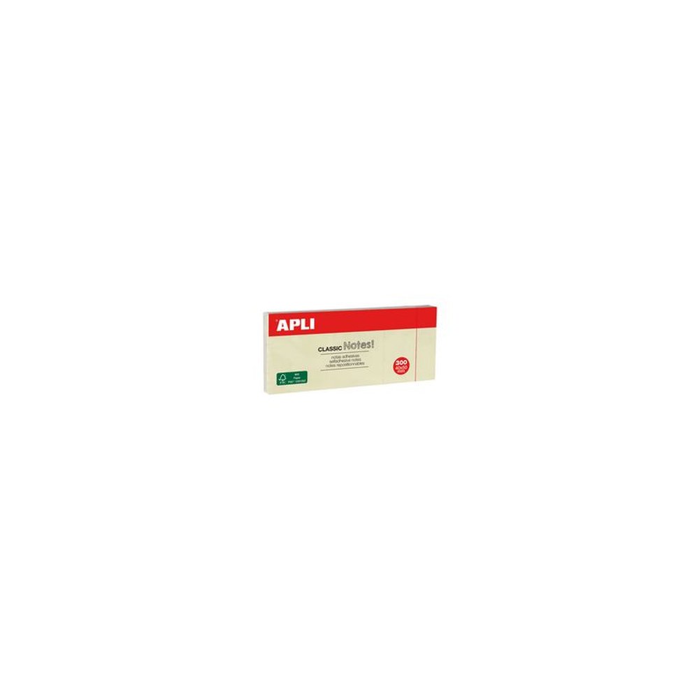 APLI Notes adhésives "CLASSIC Notes!", 40 x 50 mm, jaune