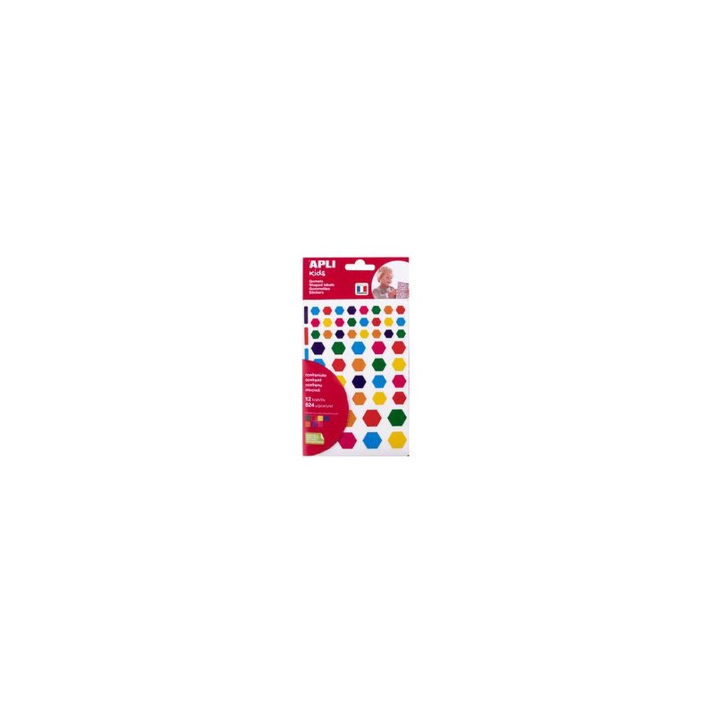 APLI kids Gommettes "Hexagone", en sachet