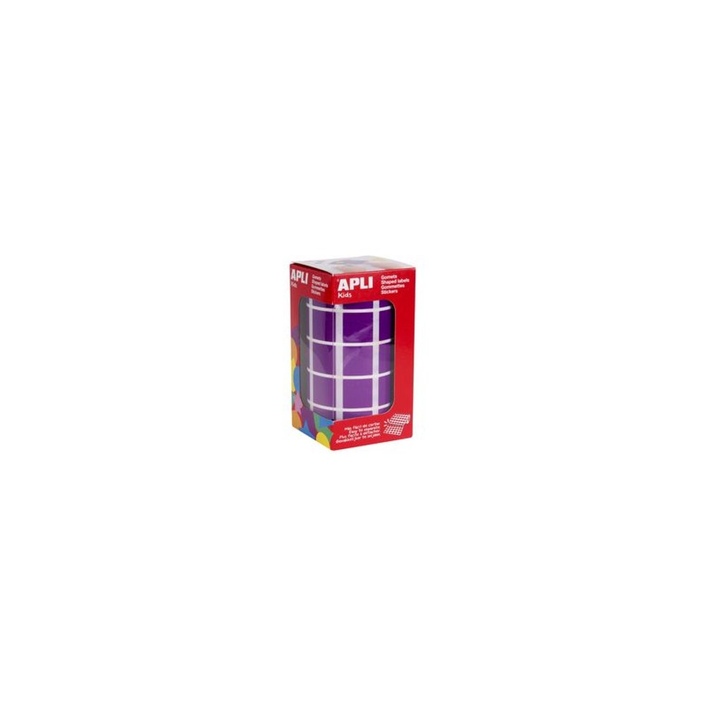 APLI Kids Gommette de couleur "carré", en rouleau, lila