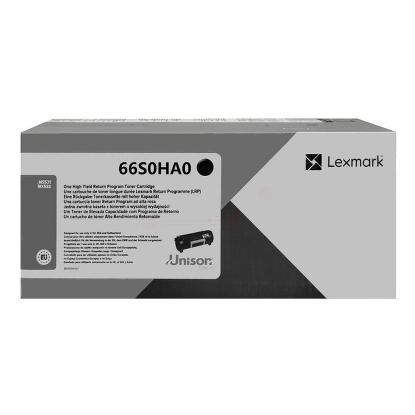 Toner d'origine Lexmark 66S0HA0 - noir