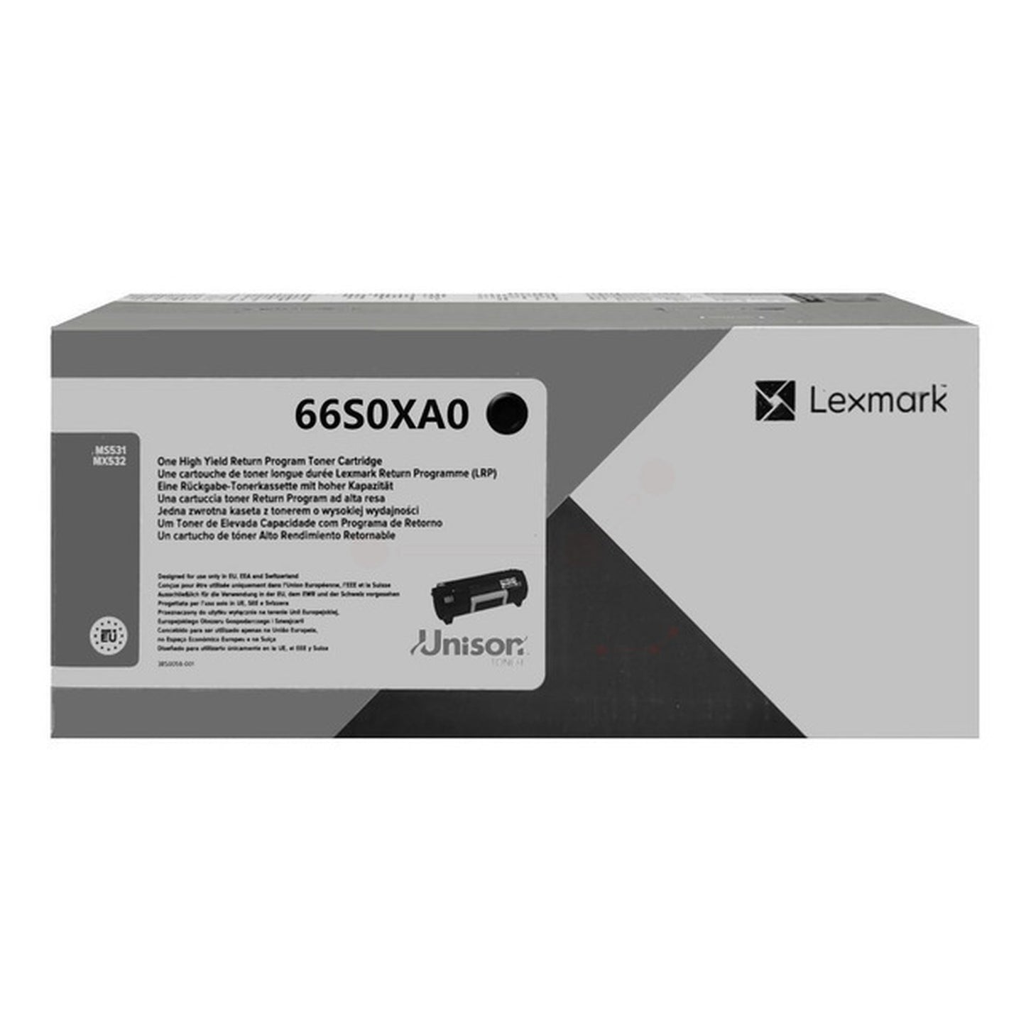 Toner d'origine Lexmark 66S0XA0 - noir