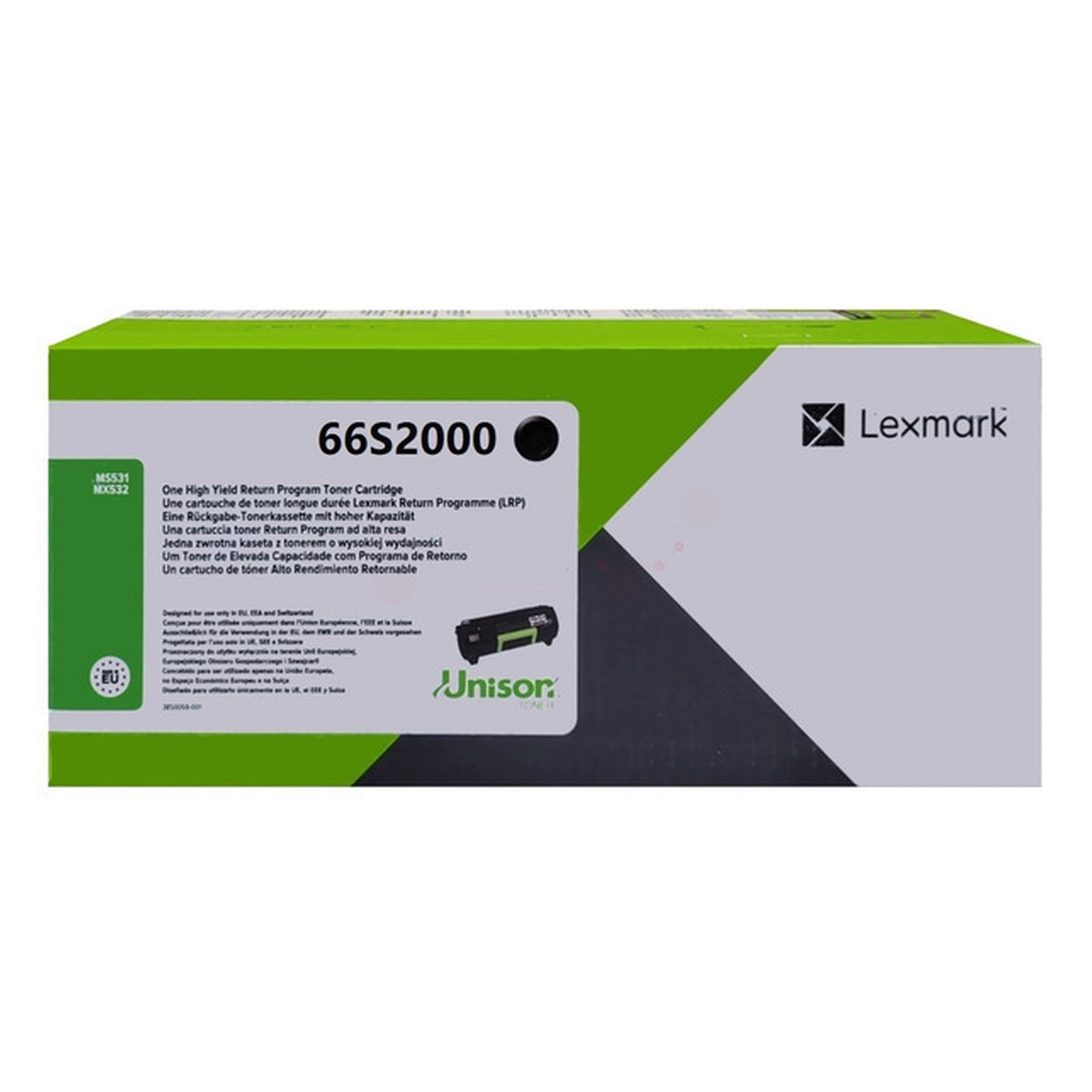 Toner d'origine Lexmark 66S2000 - noir