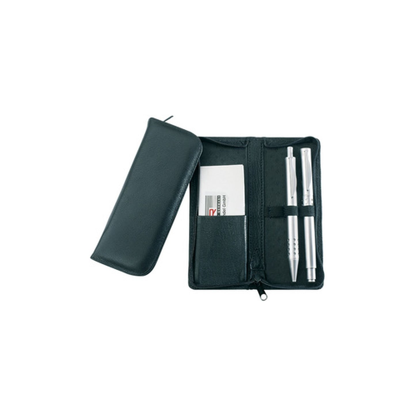 Alassio Etui pour stylos, pour 3 stylos, noir, en cuir