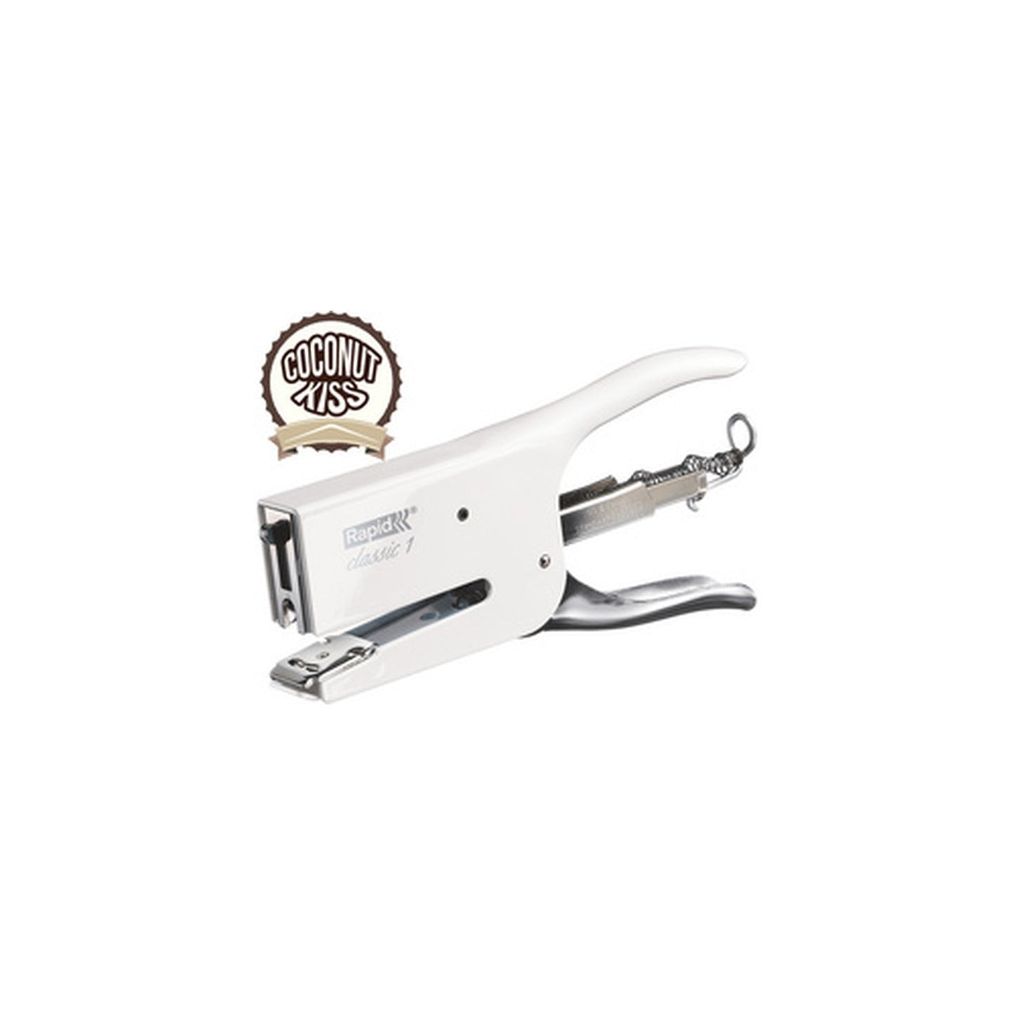 Rapid Pince agrafeuse Classic K1 Retro Coconut Kiss, blanc