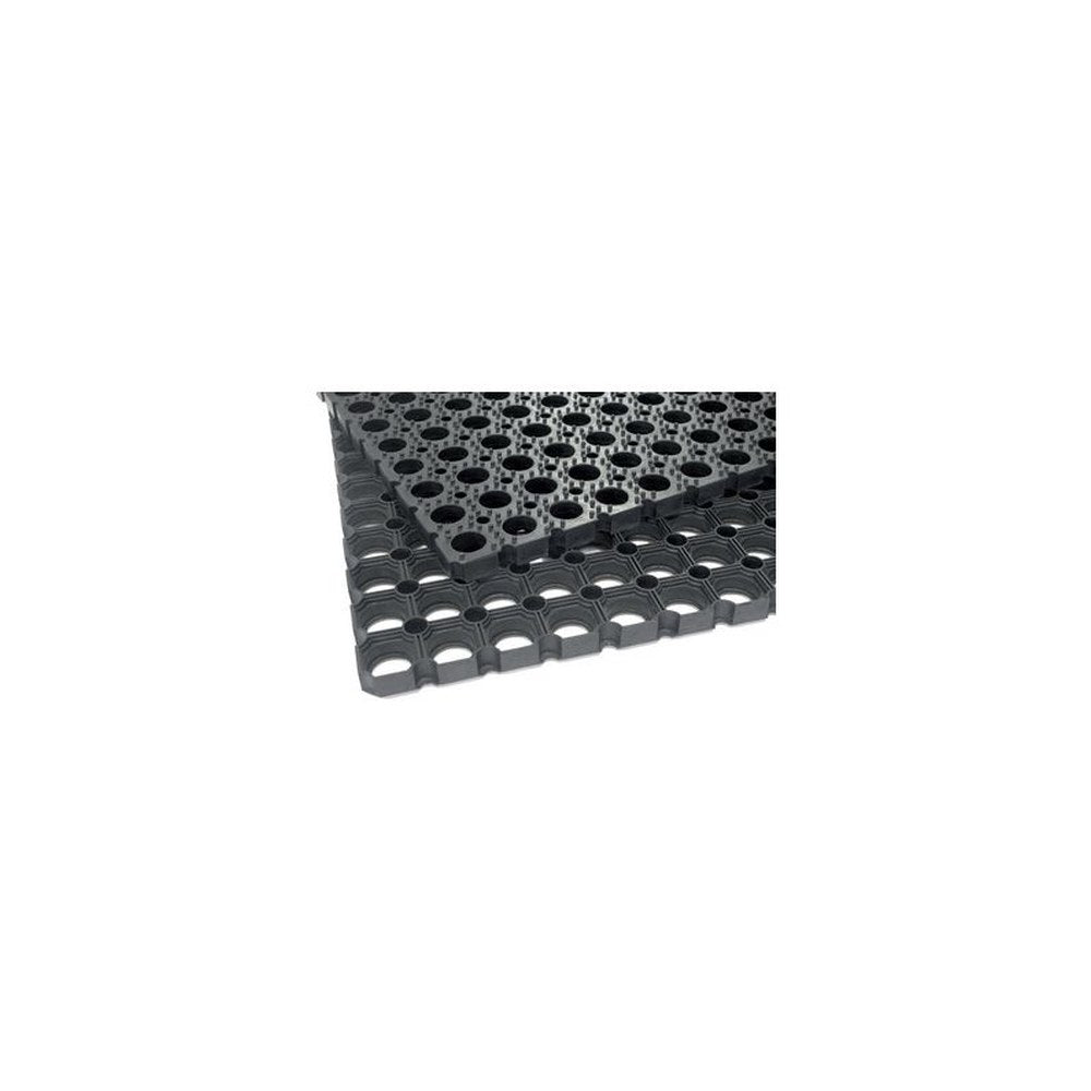 miltex Tapis caillebotis en caoutchouc Scriper, noir