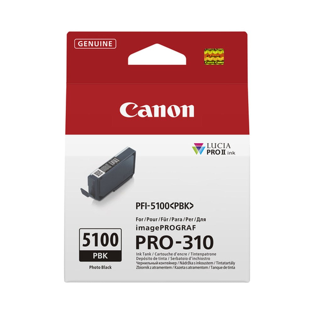 Cartouche d'origine Canon 6952C001 / PFI-5100 PBK - noire