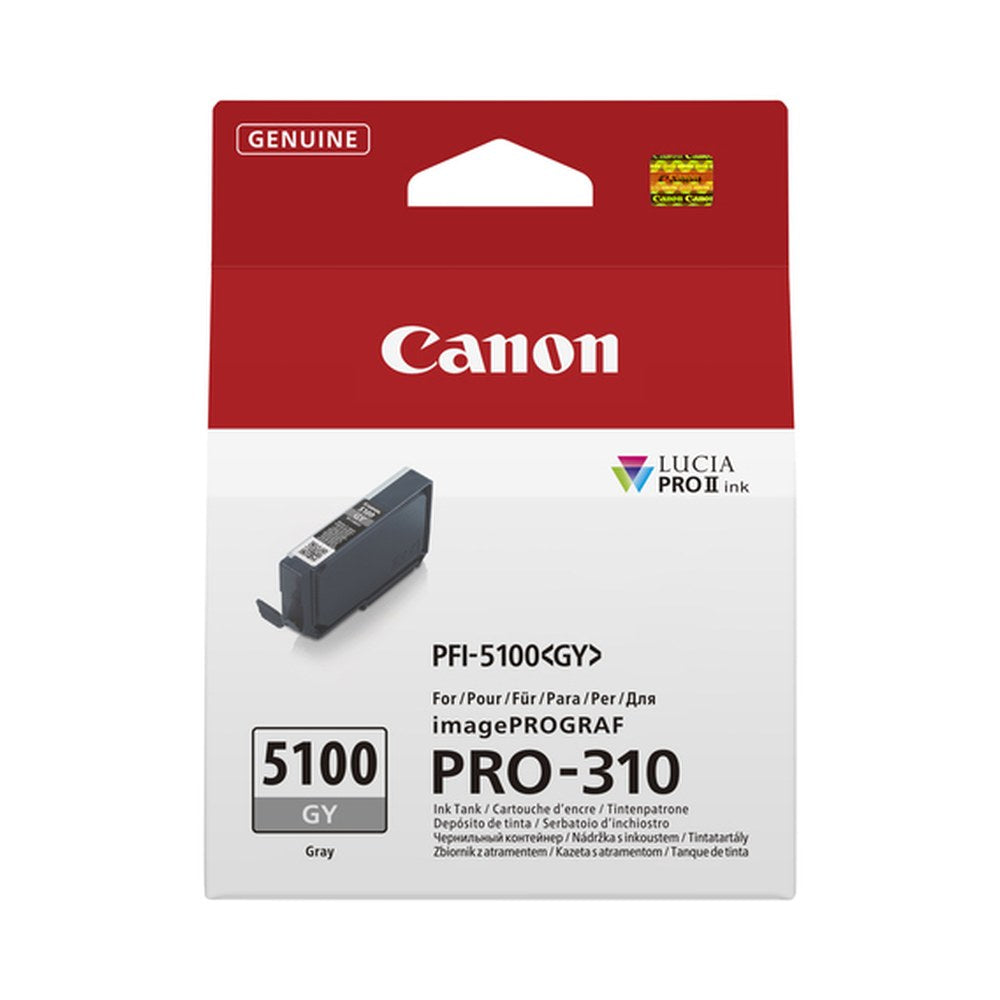 Cartouche d'origine Canon 6959C001 / PFI-5100 GY - grise