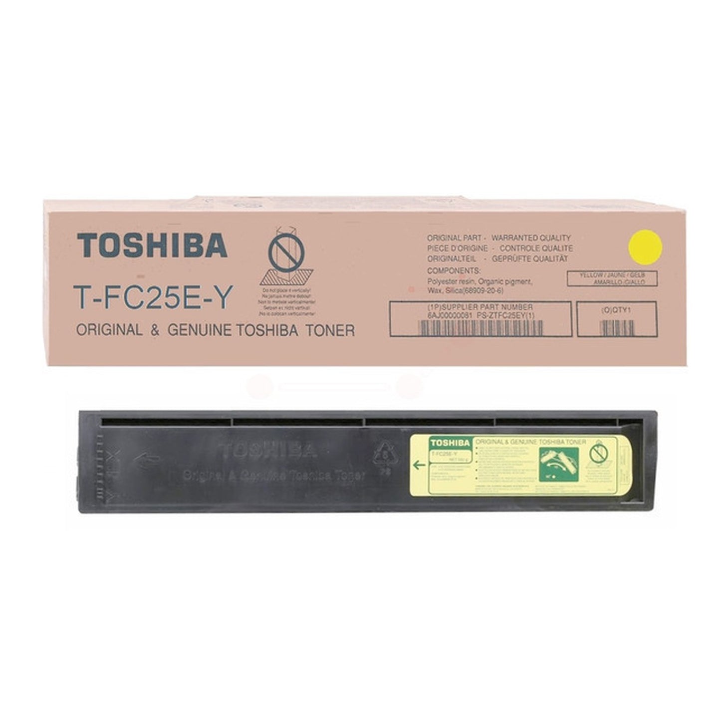 Toner d'origine Toshiba 6AJ00000081 / T-FC 25 EY - jaune