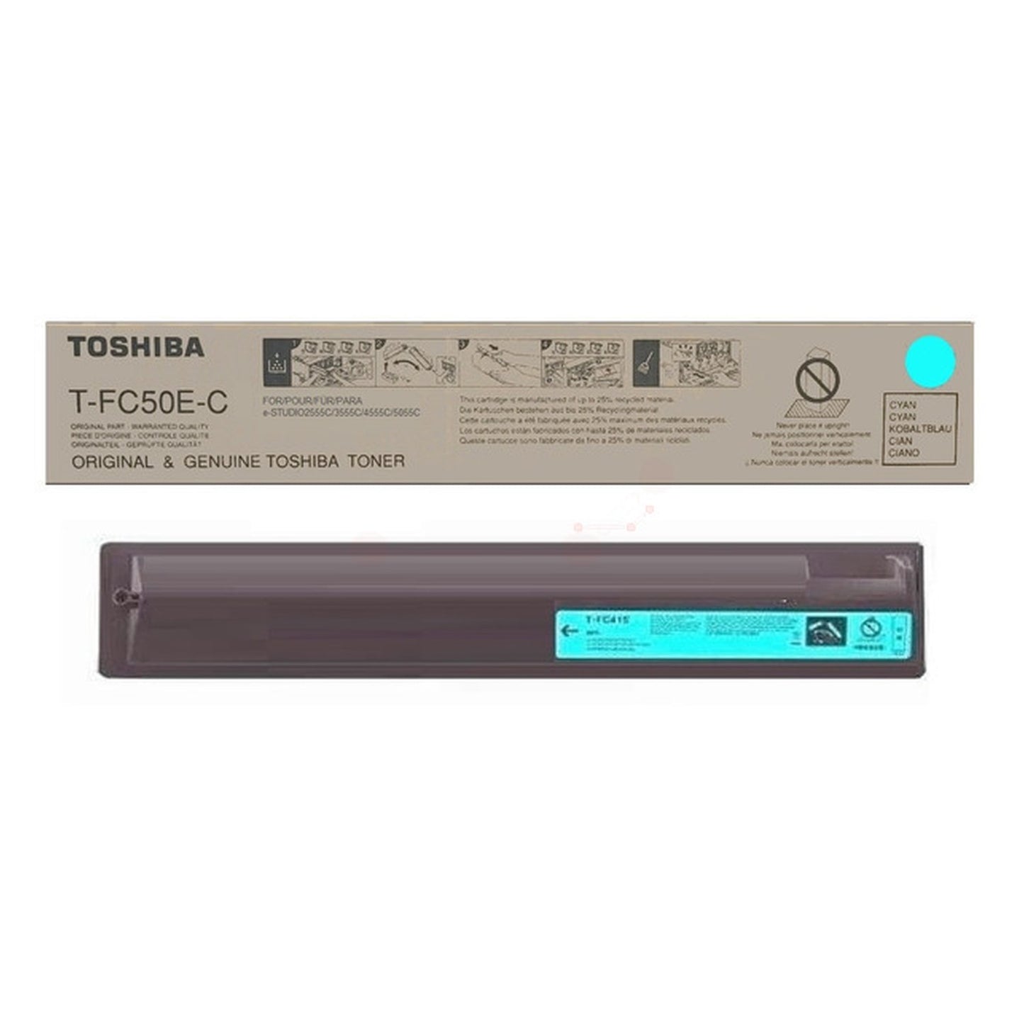 Toner d'origine Toshiba 6AJ00000113 / T-FC 50 E-C - cyan