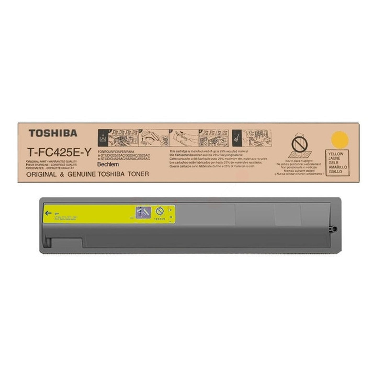 Toner d'origine Toshiba 6AJ00000238 / T-FC 425 EY - jaune