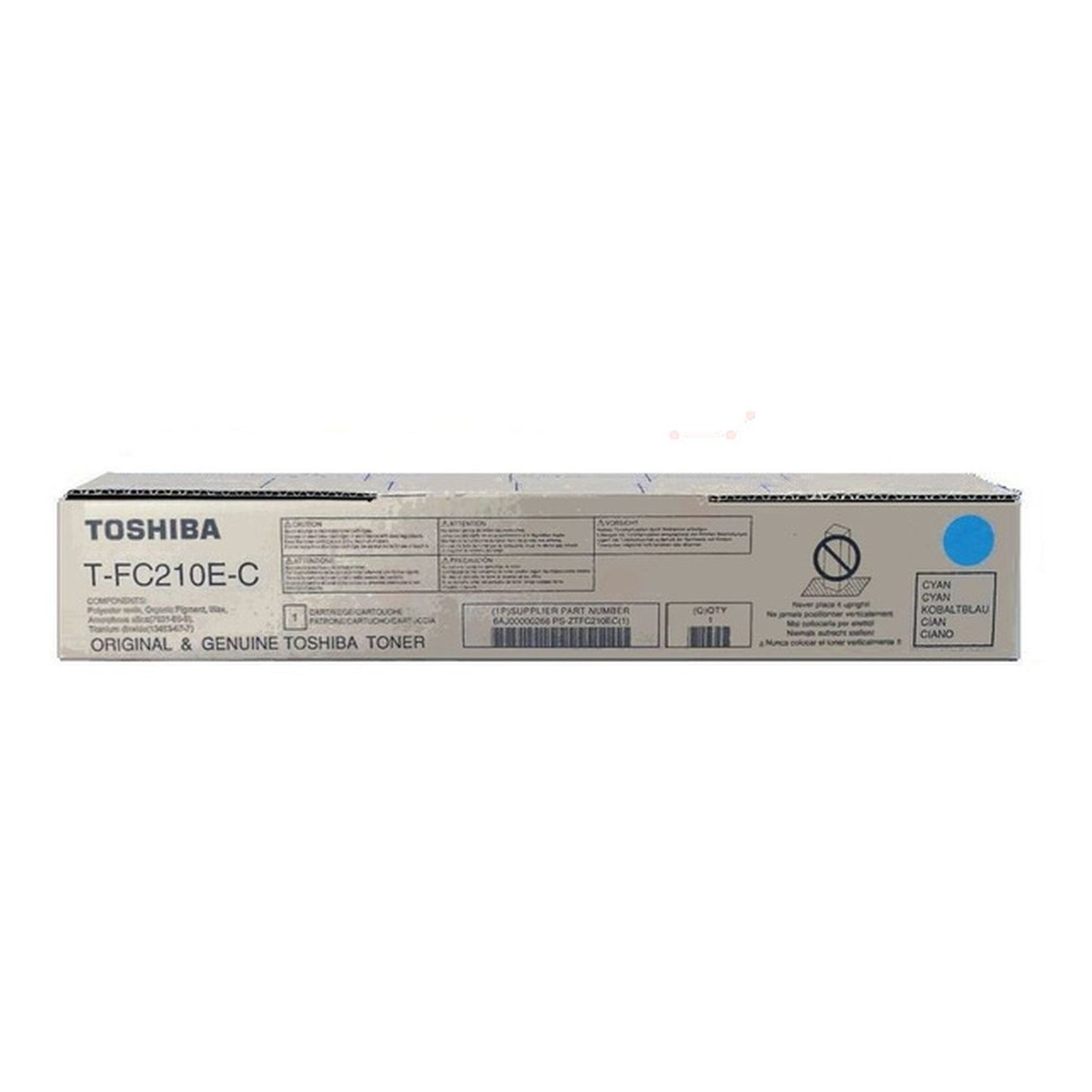 Toner d'origine Toshiba 6AJ00000268 / T-FC 210 EC - cyan