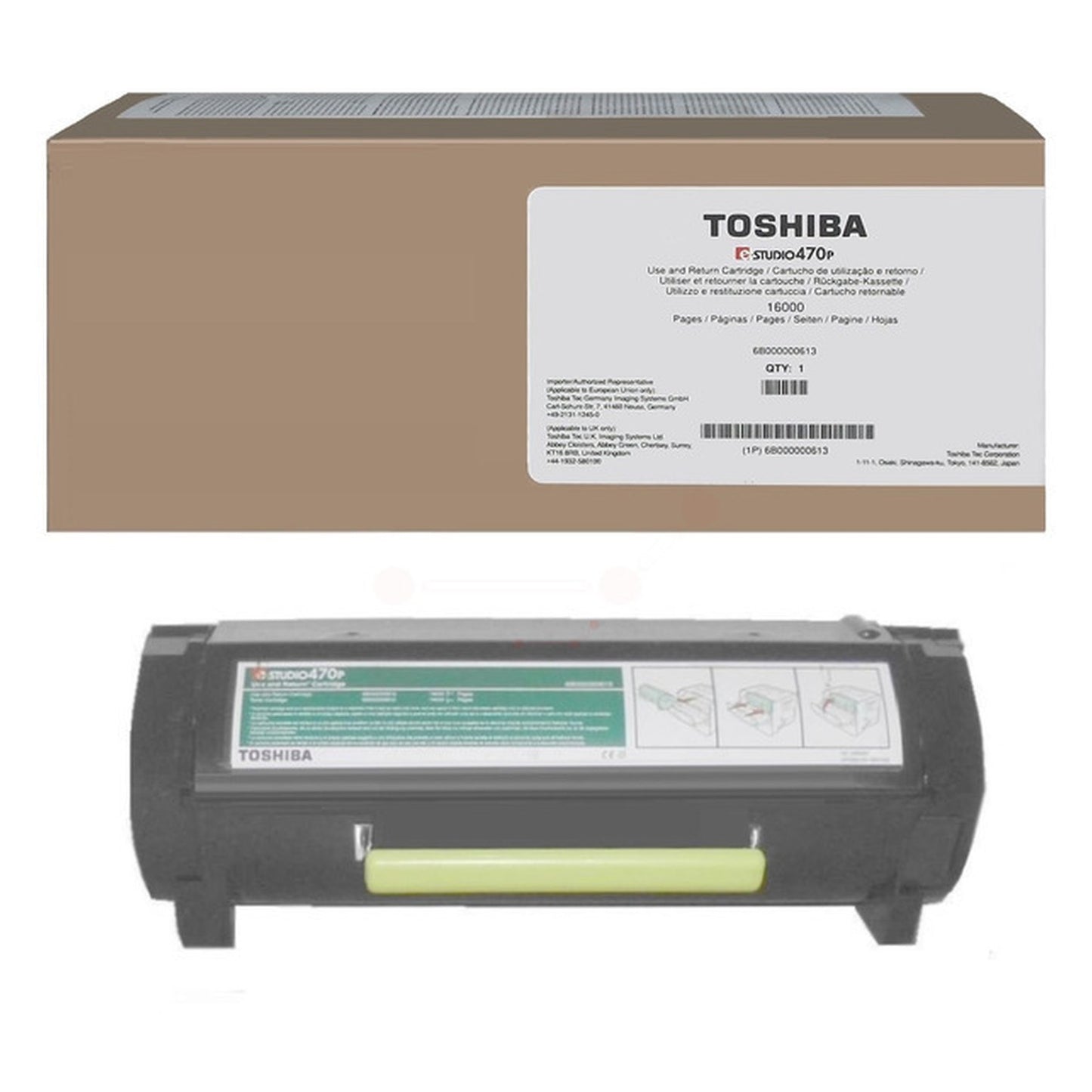 Toner d'origine Toshiba 6B000000613 / T-470P-R - noir