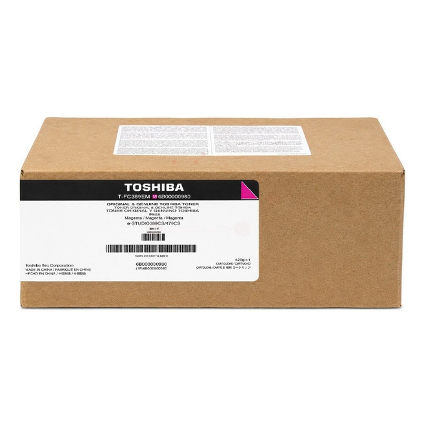 Toner d'origine Toshiba 6B000000980 / T-FC 389 E MR - magenta