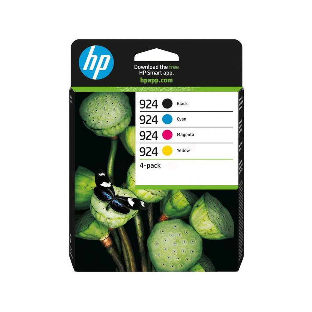 Cartouches d'origines HP 6C3Z1NE / 924 - multipack 4 couleurs : noire, cyan, magenta, jaune