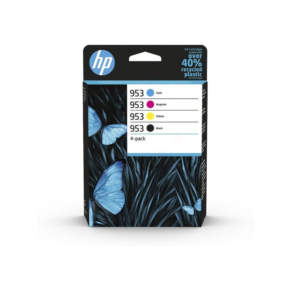 Cartouches d'origines HP 6ZC69AE / 953 - multipack 4 couleurs : noire, cyan, magenta, jaune
