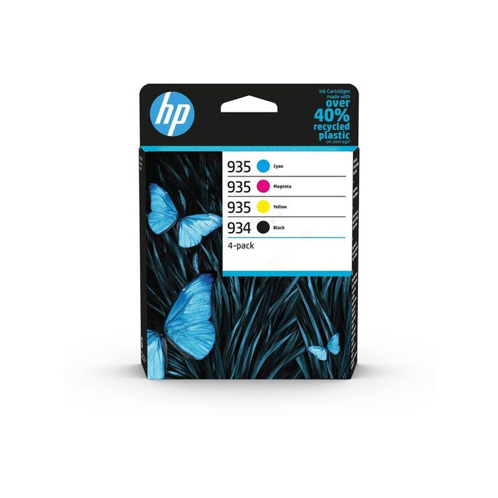 Cartouches d'origines HP 6ZC72AE / 934/935 - multipack 4 couleurs : noire, cyan, magenta, jaune