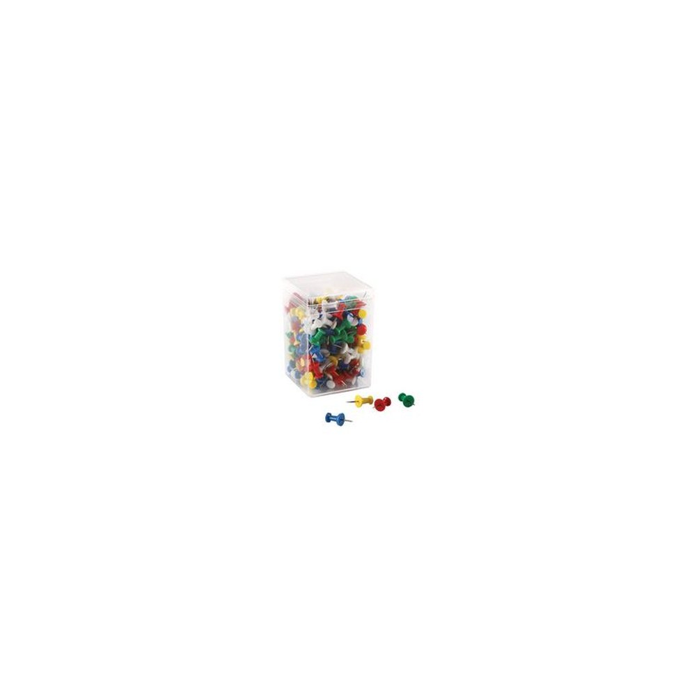 magnetoplan punaises pour tableau liège, coloré, contenu: