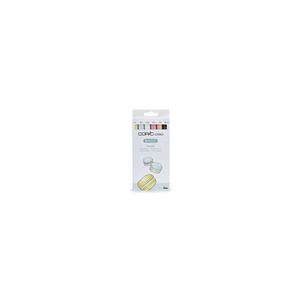 COPIC Marqueur ciao, kit de 5+1 "Pastels"