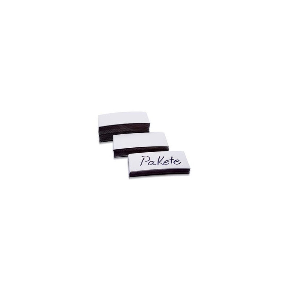 magnetoplan Etiquettes aimantées, 20 x 100 x 0,6 mm, blanc