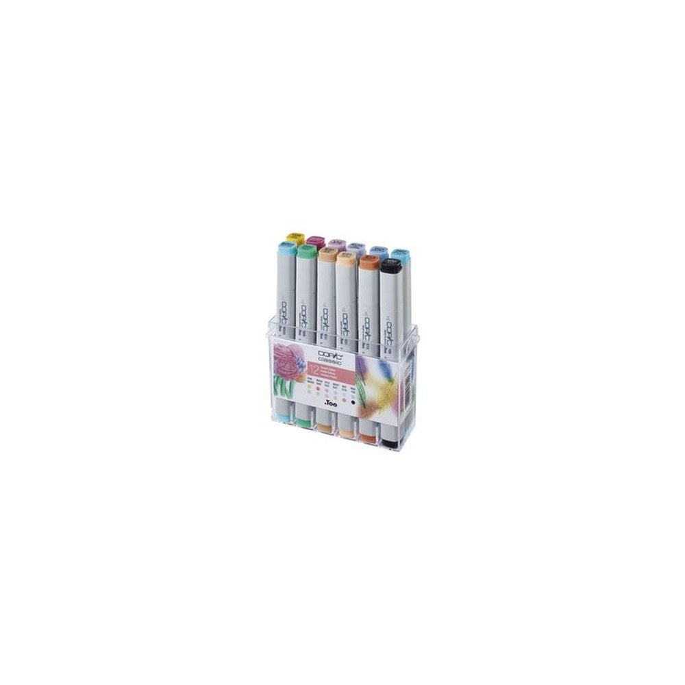 COPIC Marqueur classic, kit de 12 couleurs pastel