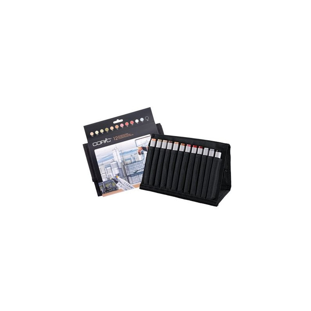 COPIC Marqueur classic, kit de 24 avec 12 couleurs