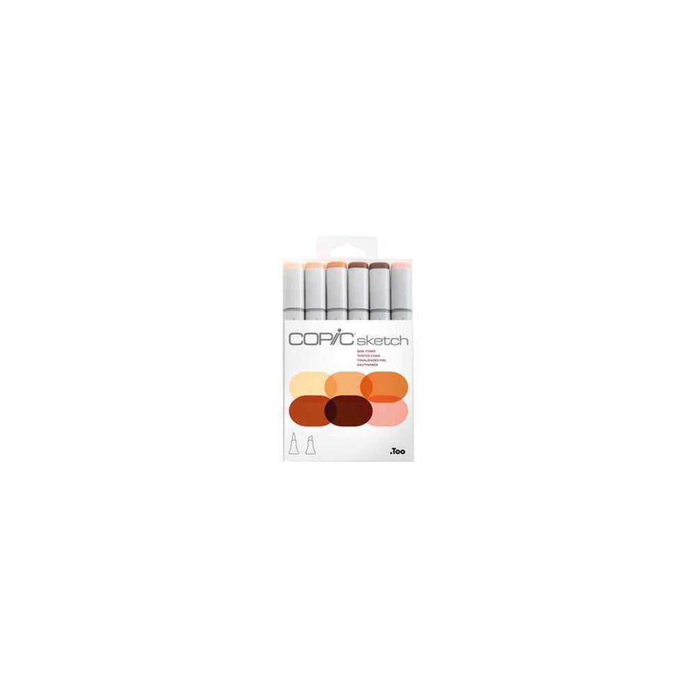 COPIC Marqueur sketch, kit de 6 "Skin tones"