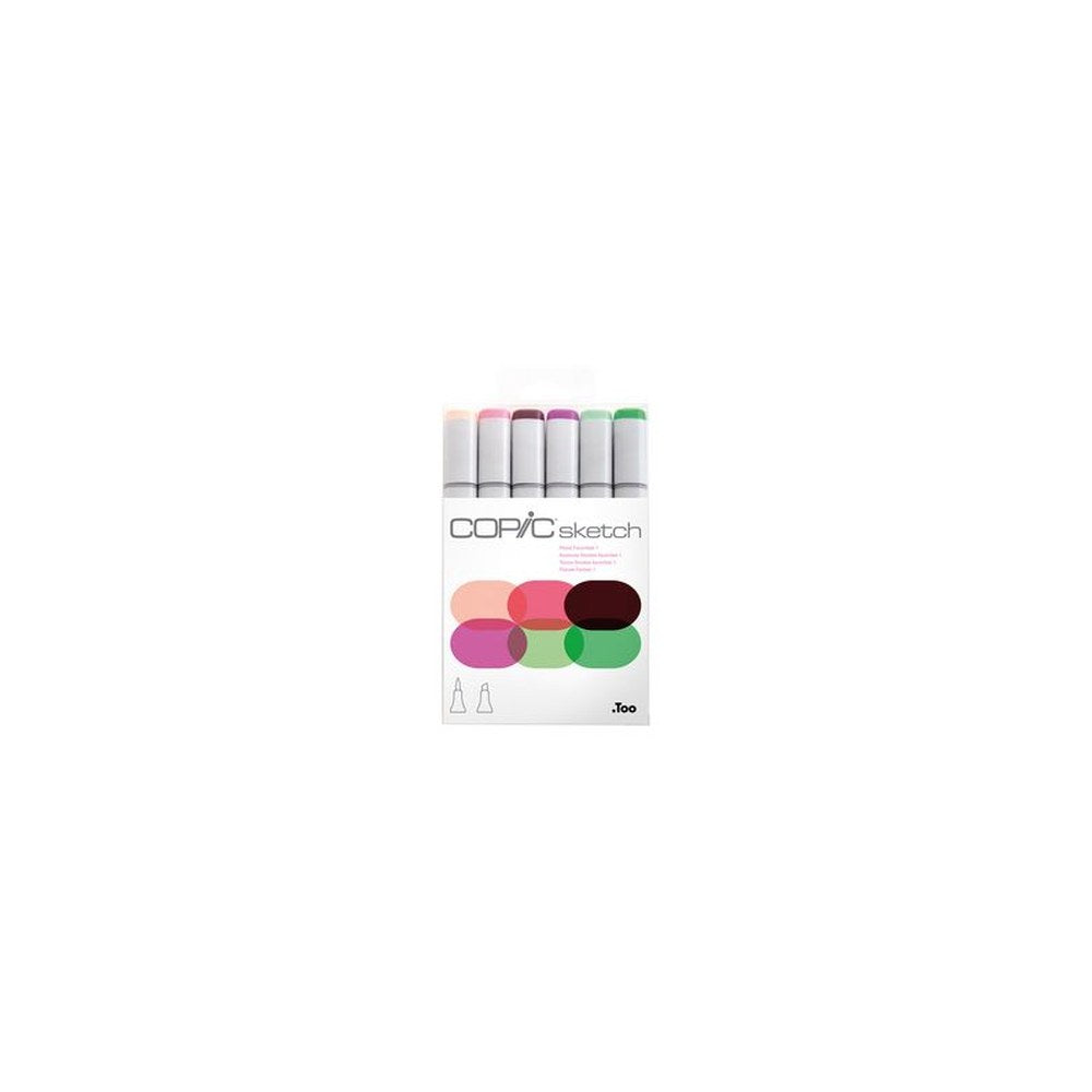 COPIC Marqueur sketch, kit de 6 "Floral Favorites 1"