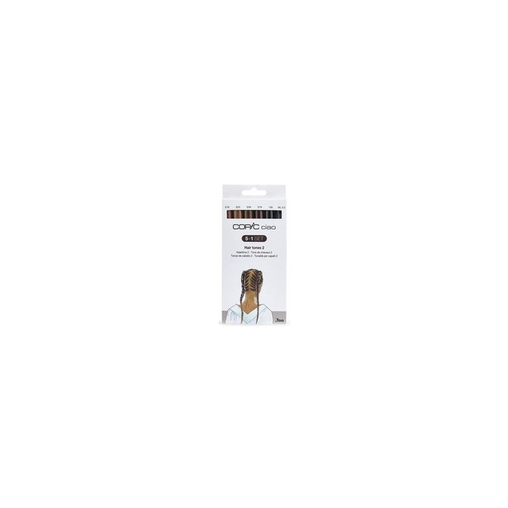 COPIC Marqueur ciao, kit de 5+1 "Hair tones 2"