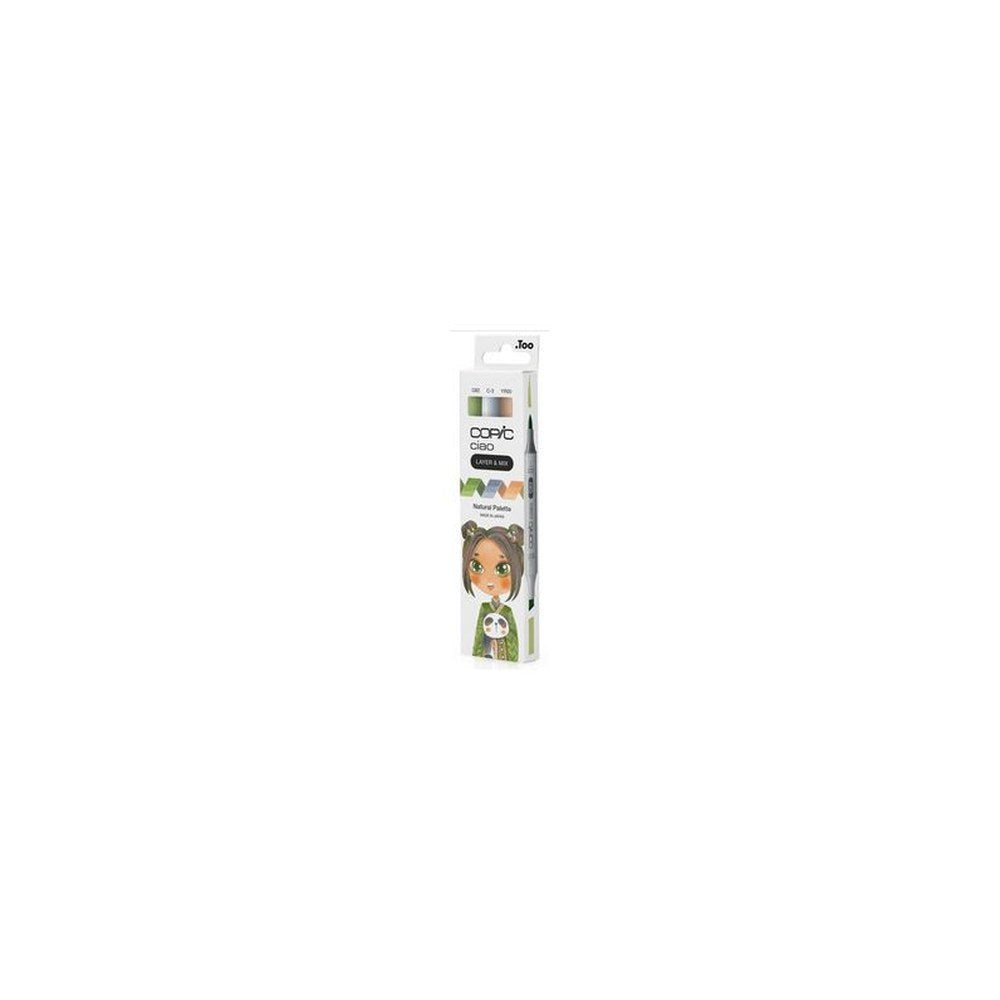 COPIC Marqueur ciao, set de 3 "Natural Palette"