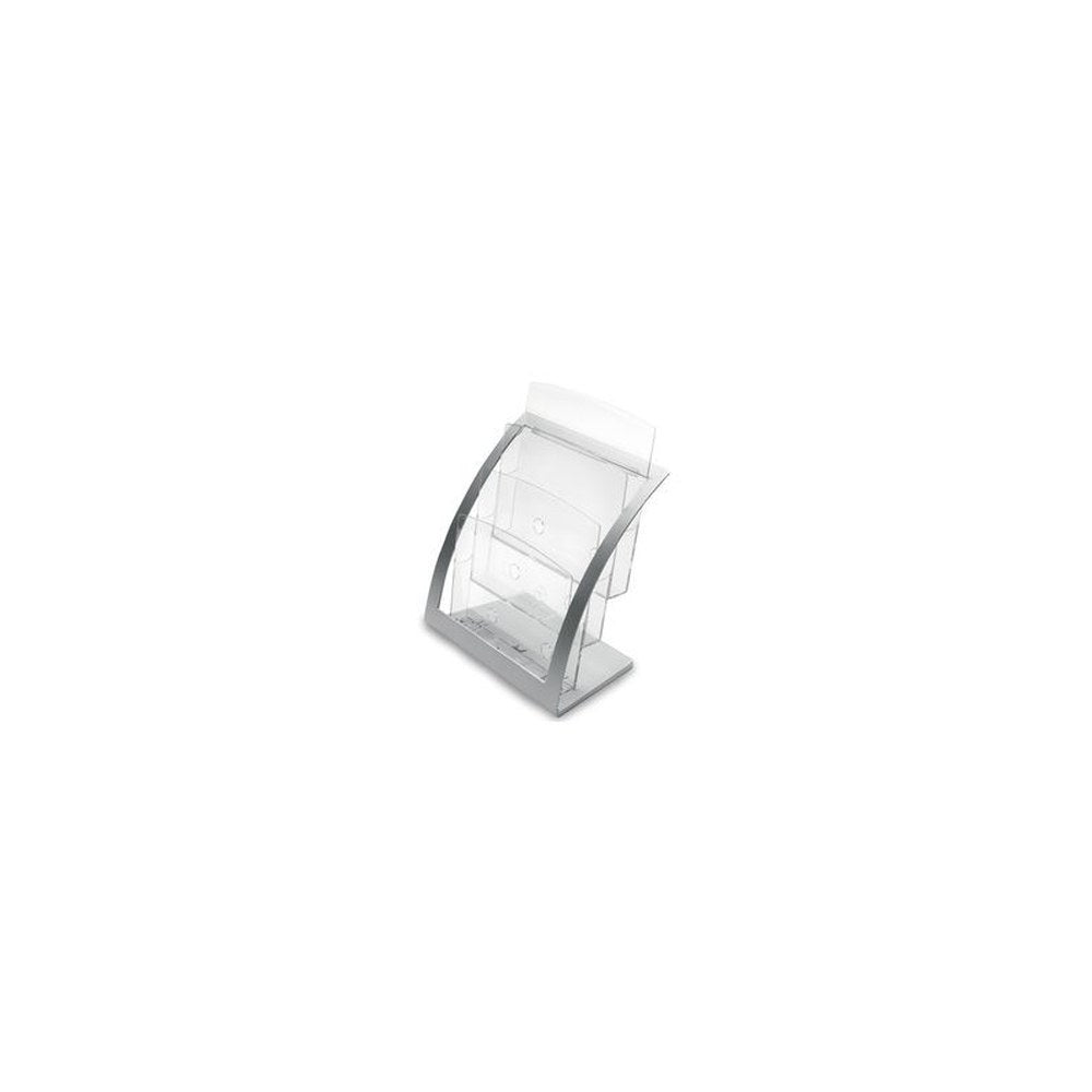 deflecto Porte-brochures Contemporary, A4, argent