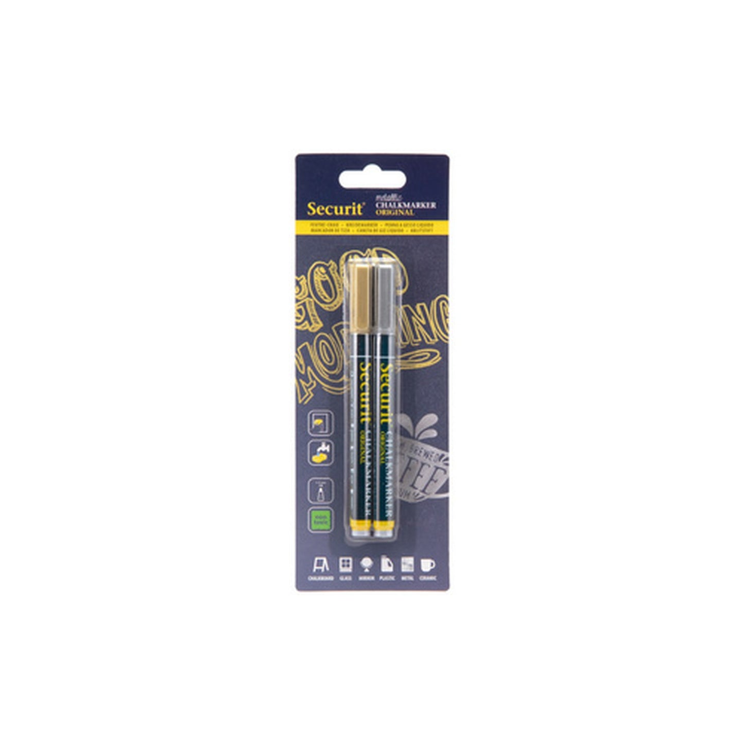 Securit Feutre-craie ORIGINAL SMALL, kit de 2