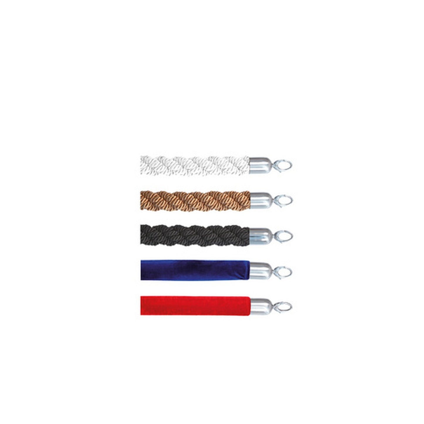 Securit Corde pour poteau d'accueil CLASSIC, bronze / chrome