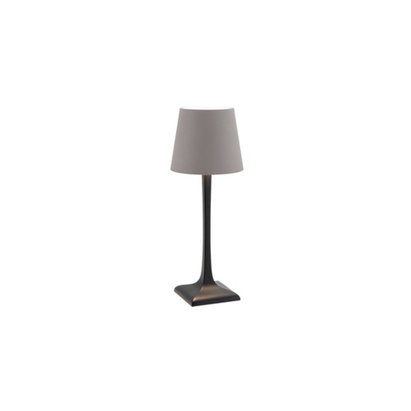 Securit Lampe de table LED rechargeable MILAN, noir/taupe