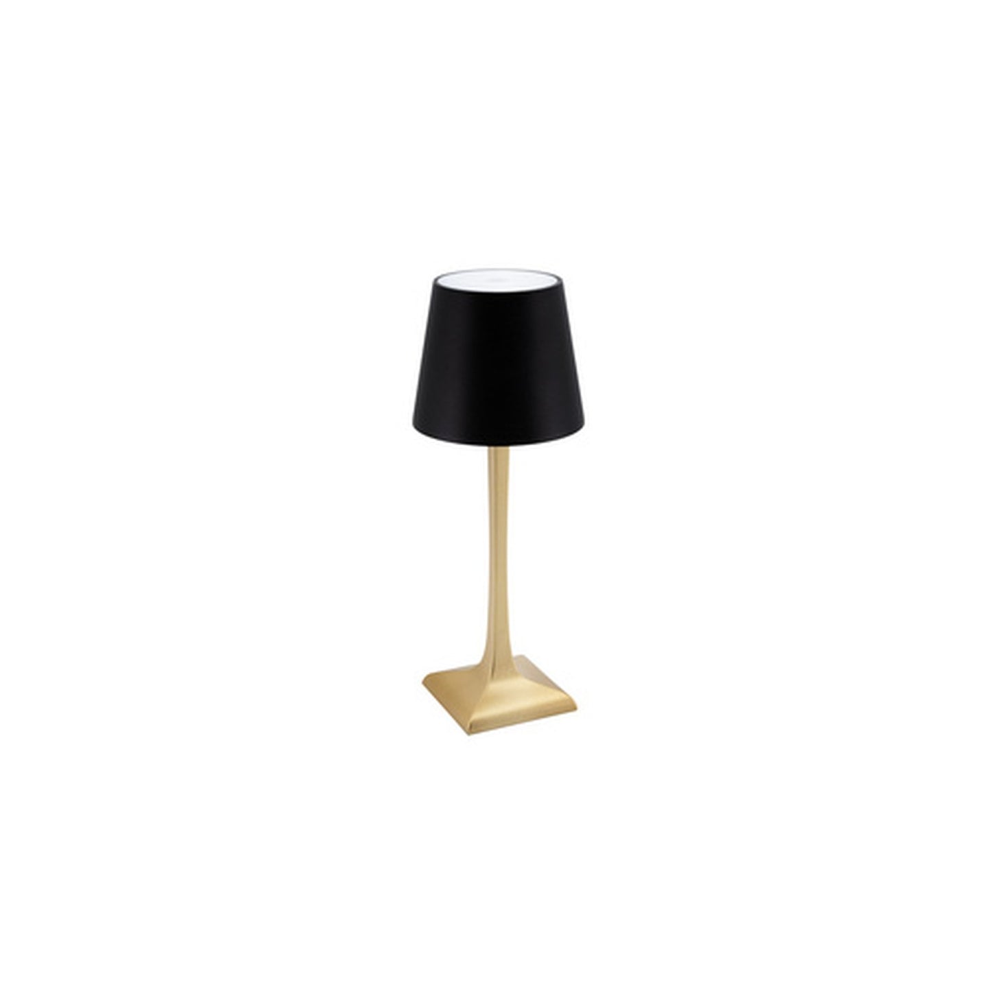 Securit Lampe de table à LED rechargeable ROME, or/noir