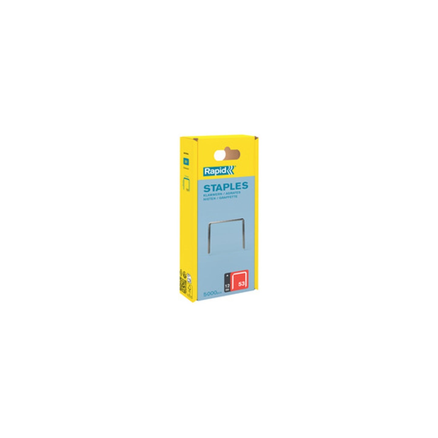 Rapid Agrafe fil fin no. 53, 12 mm, grand paquet