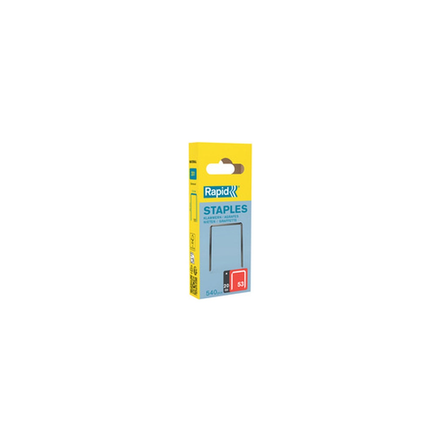 Rapid Agrafe fil fin no. 53, 20 mm, petit paquet