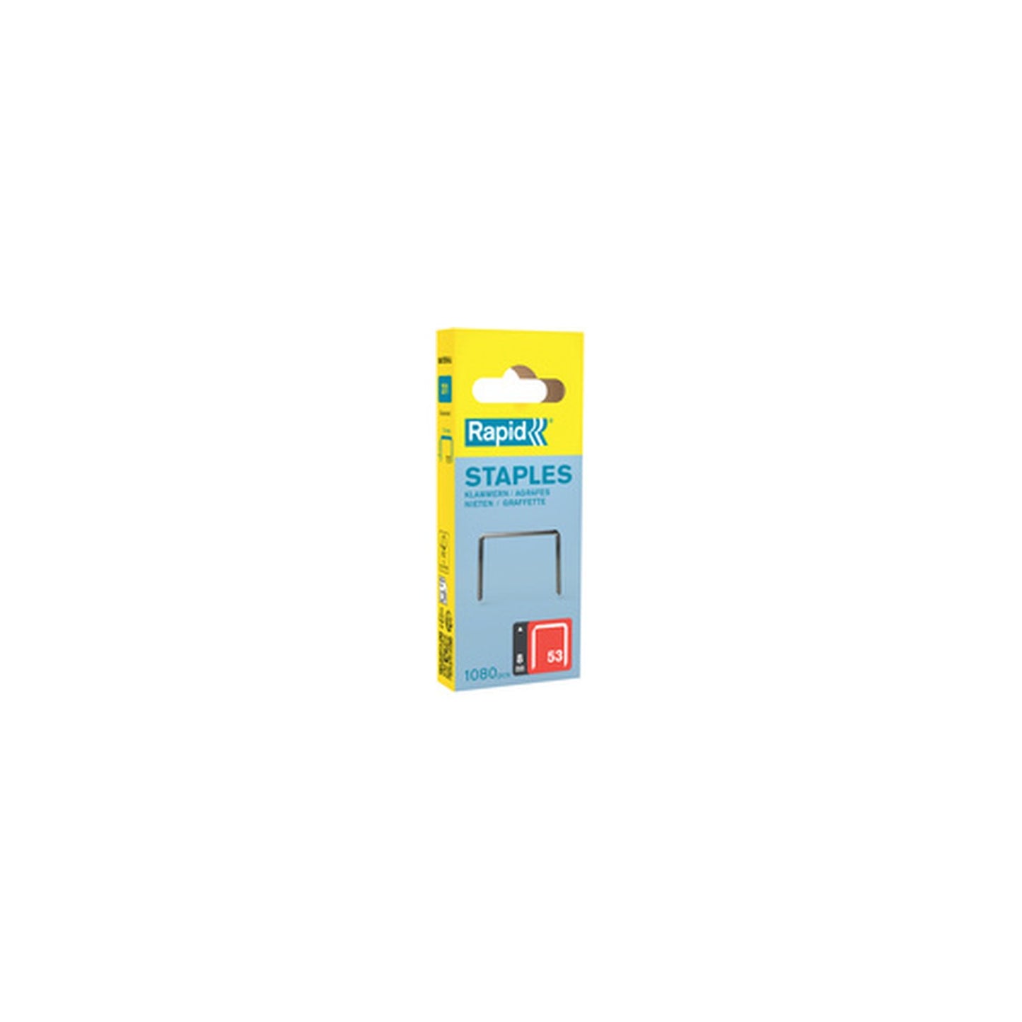 Rapid Agrafe fil fin no. 53, 8 mm, petit paquet