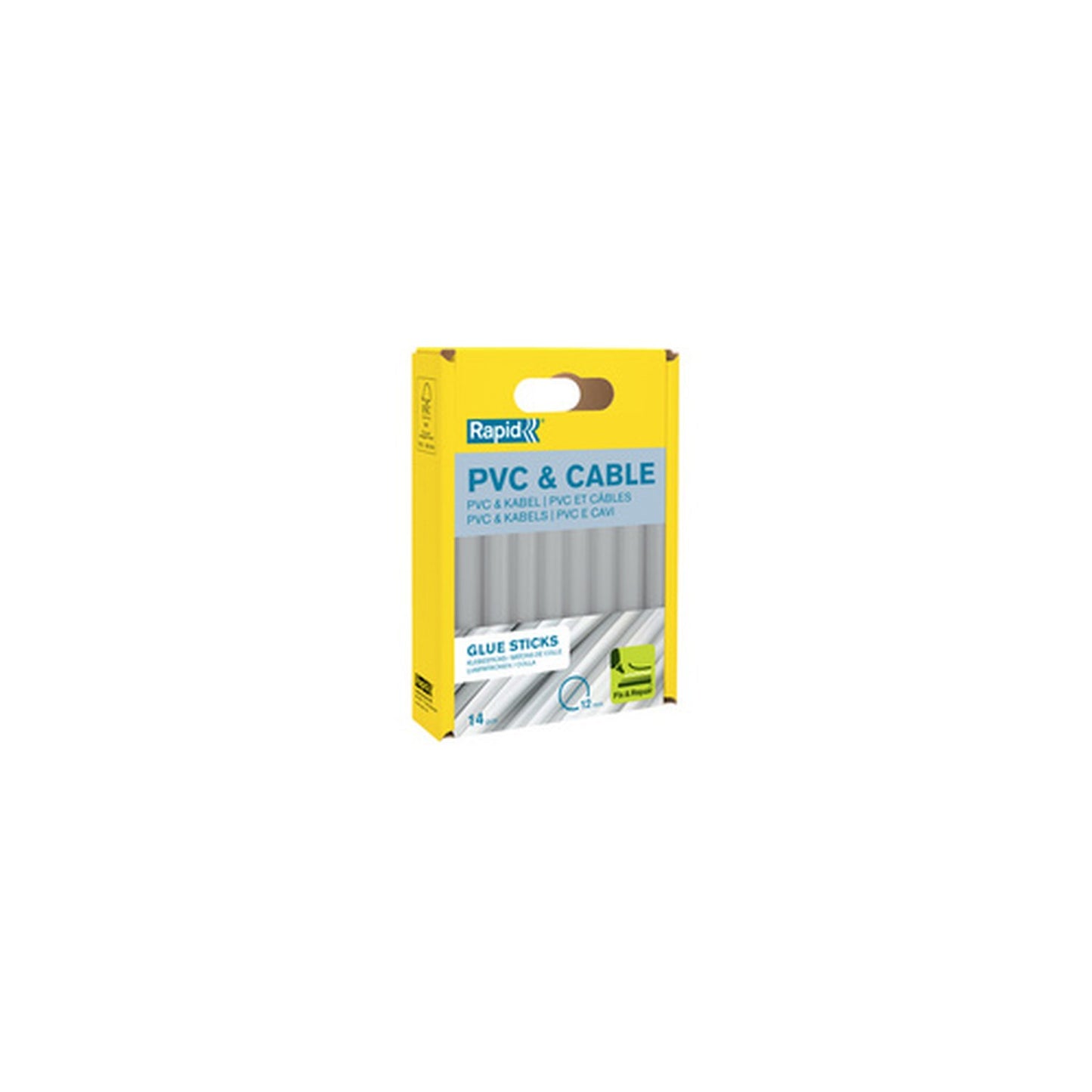 Rapid Bâton de colle PVC & câbles, diamètre: 12 mm, court