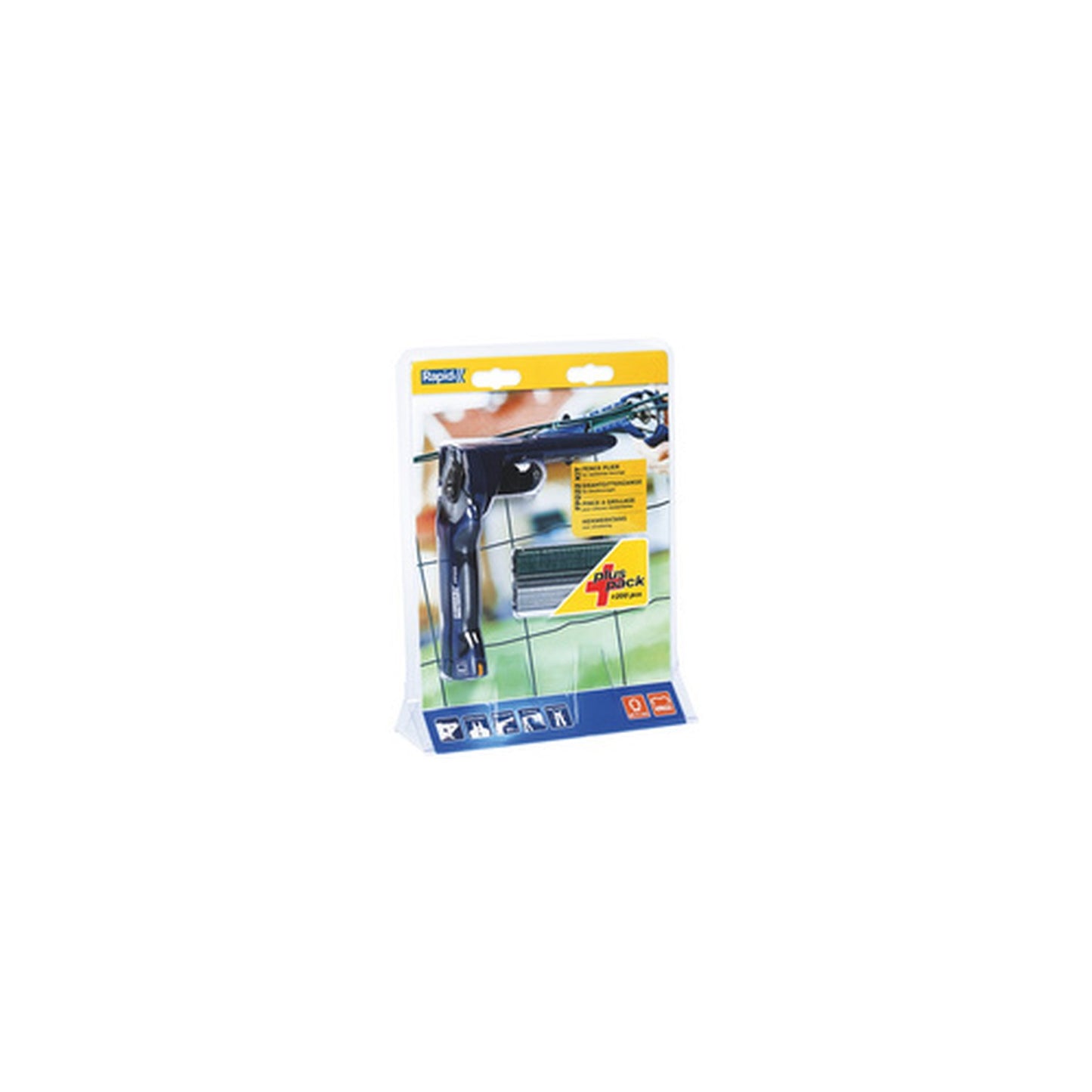 Rapid Pince à grillage FP222, incl. 200 agrafes VR22, bleu